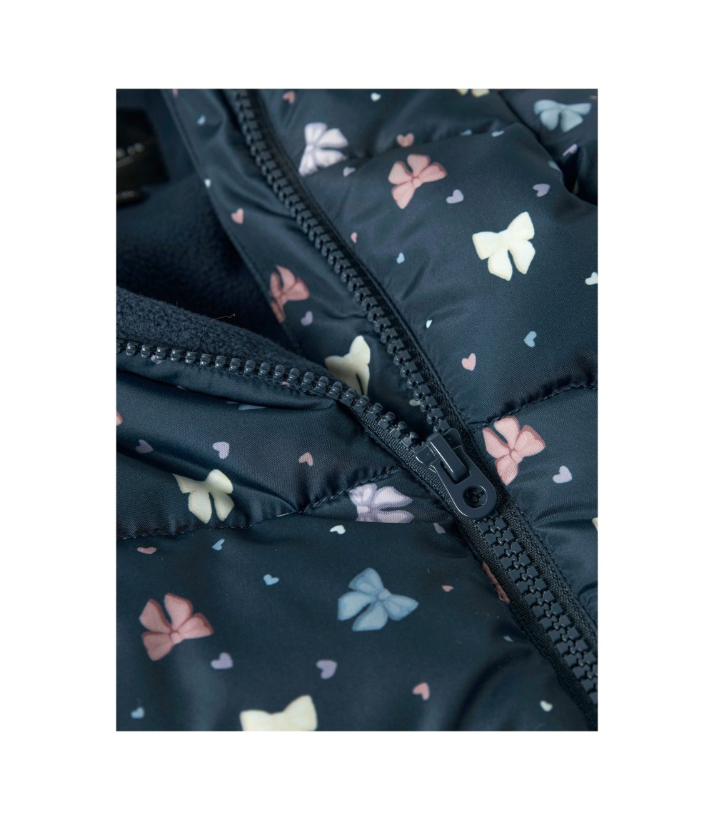 Steppoverall mit Kapuze Schleifen