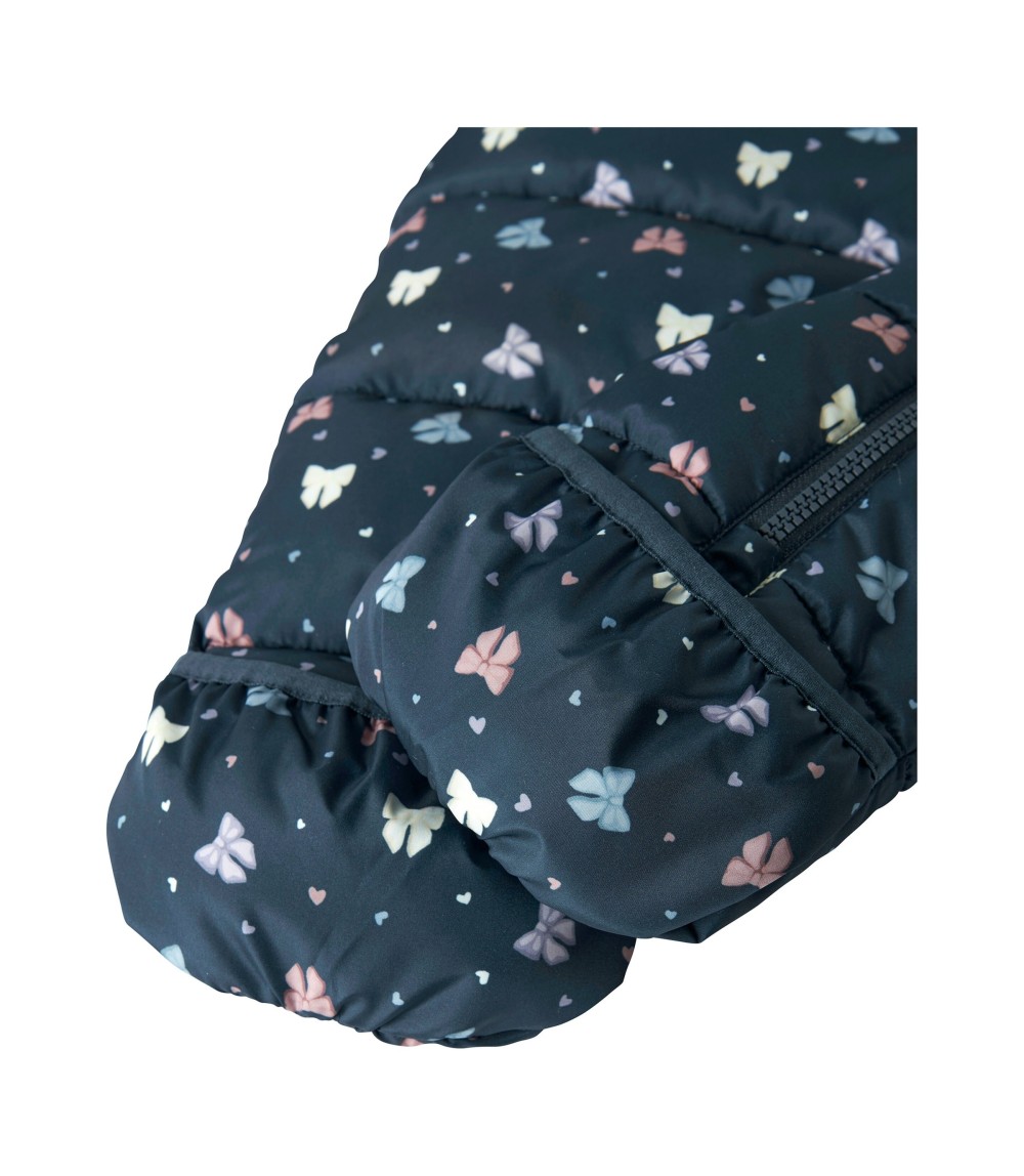 Steppoverall mit Kapuze Schleifen