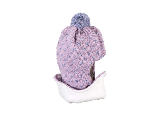 Strick-Schlupfmütze Punkte