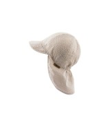 Seersucker-Schirmmütze mit Nacken- und UV-Schutz