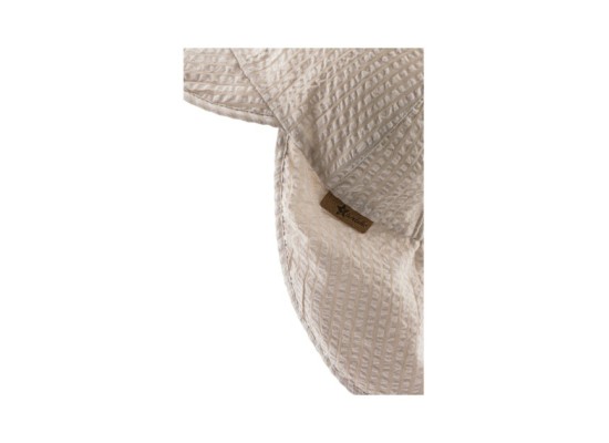 Seersucker-Schirmmütze mit Nacken- und UV-Schutz