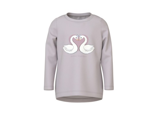 Shirt langarm Schwäne