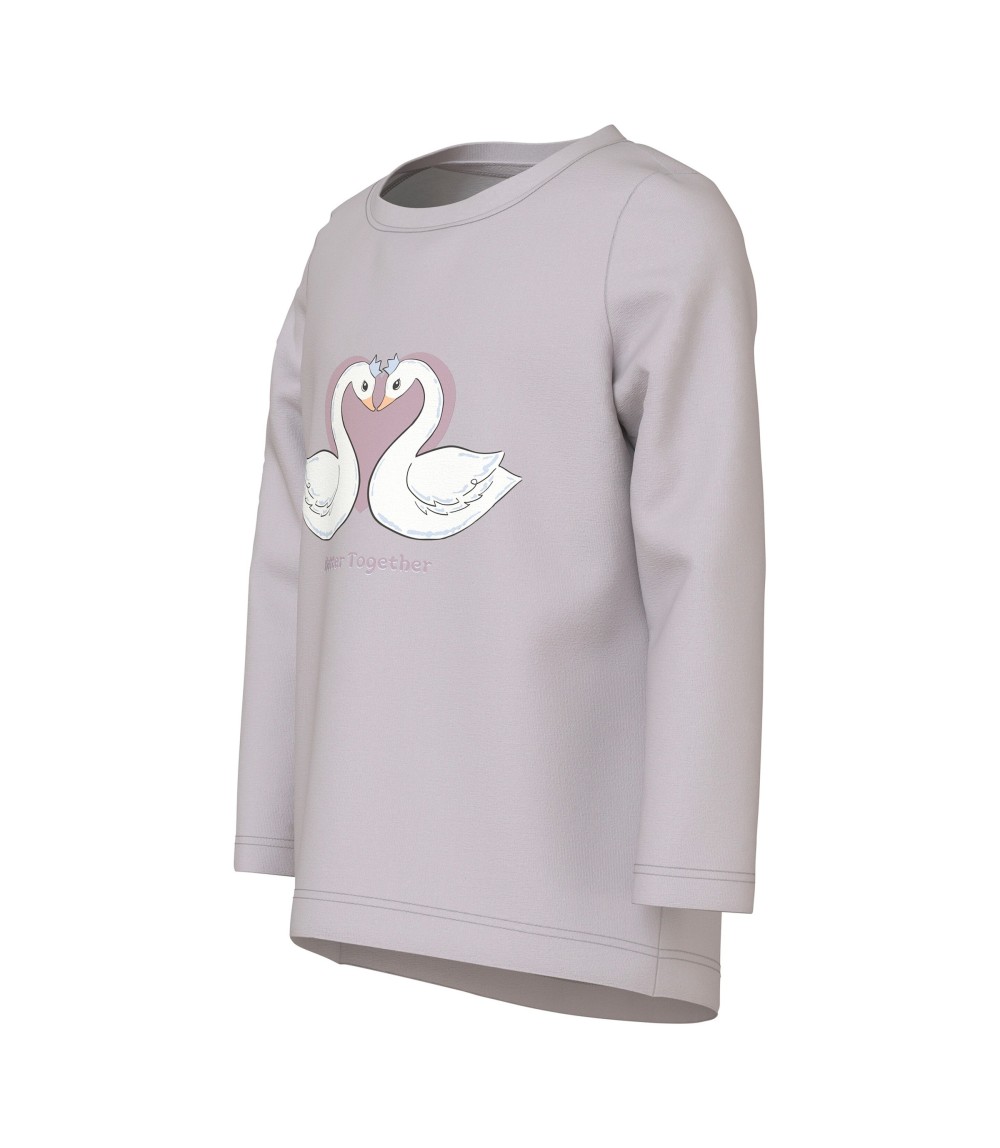 Shirt langarm Schwäne