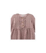 Musselin-Kleid langarm Blumen