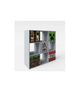 Regal mit 4 Fächern und 5 Türen, Push-Open MINECRAFT