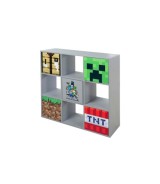 Regal mit 4 Fächern und 5 Türen, Push-Open MINECRAFT