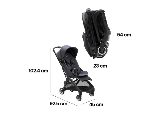 Buggy Butterfly black / stormy blue