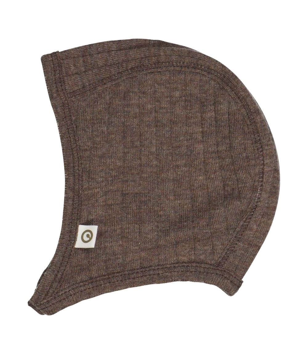 Woll-Erstlingsmütze Rippqualität Merinowolle