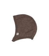 Woll-Erstlingsmütze Rippqualität Merinowolle