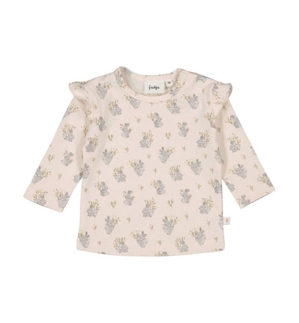 Shirt langarm Hasen Rüschen