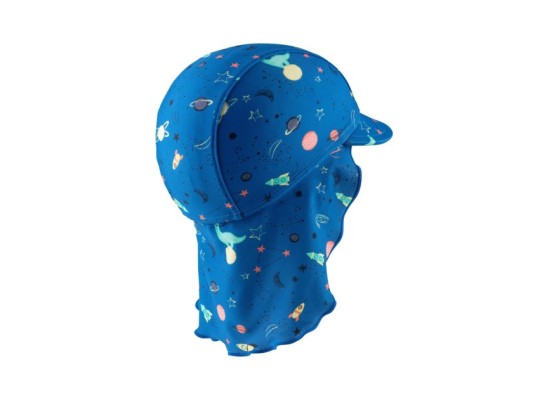 Schirmmütze mit Nacken- und UV-Schutz Weltall