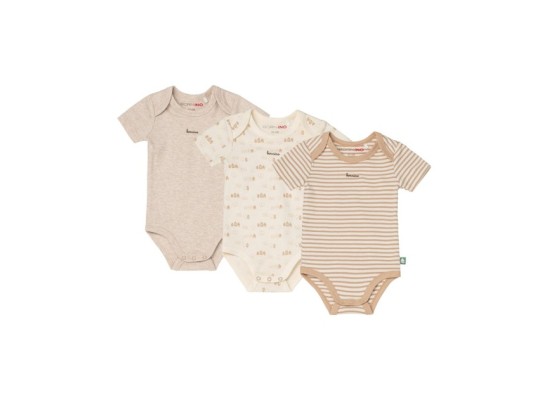 3er-Pack Bodys kurzarm Ringel Haus