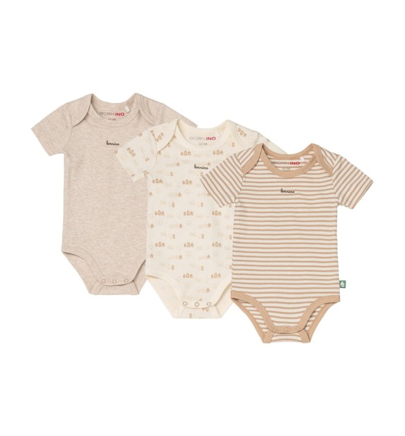 3er-Pack Bodys kurzarm Ringel Haus