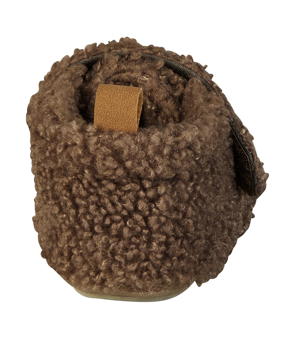 Krabbel-und Hausschuhe mit Klettverschluss Plüsch