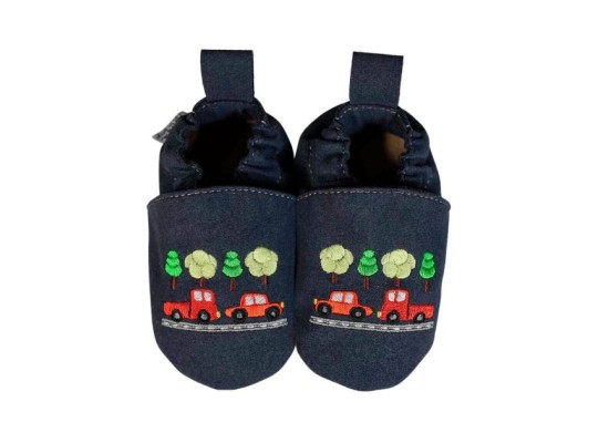 Kinderschuhe RecyStep Autos blau