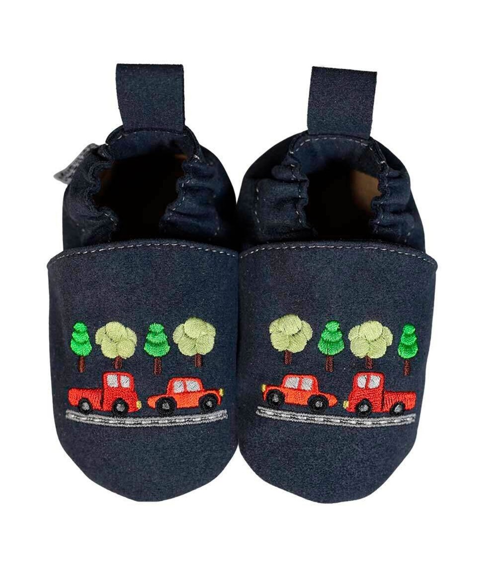 Kinderschuhe RecyStep Autos blau