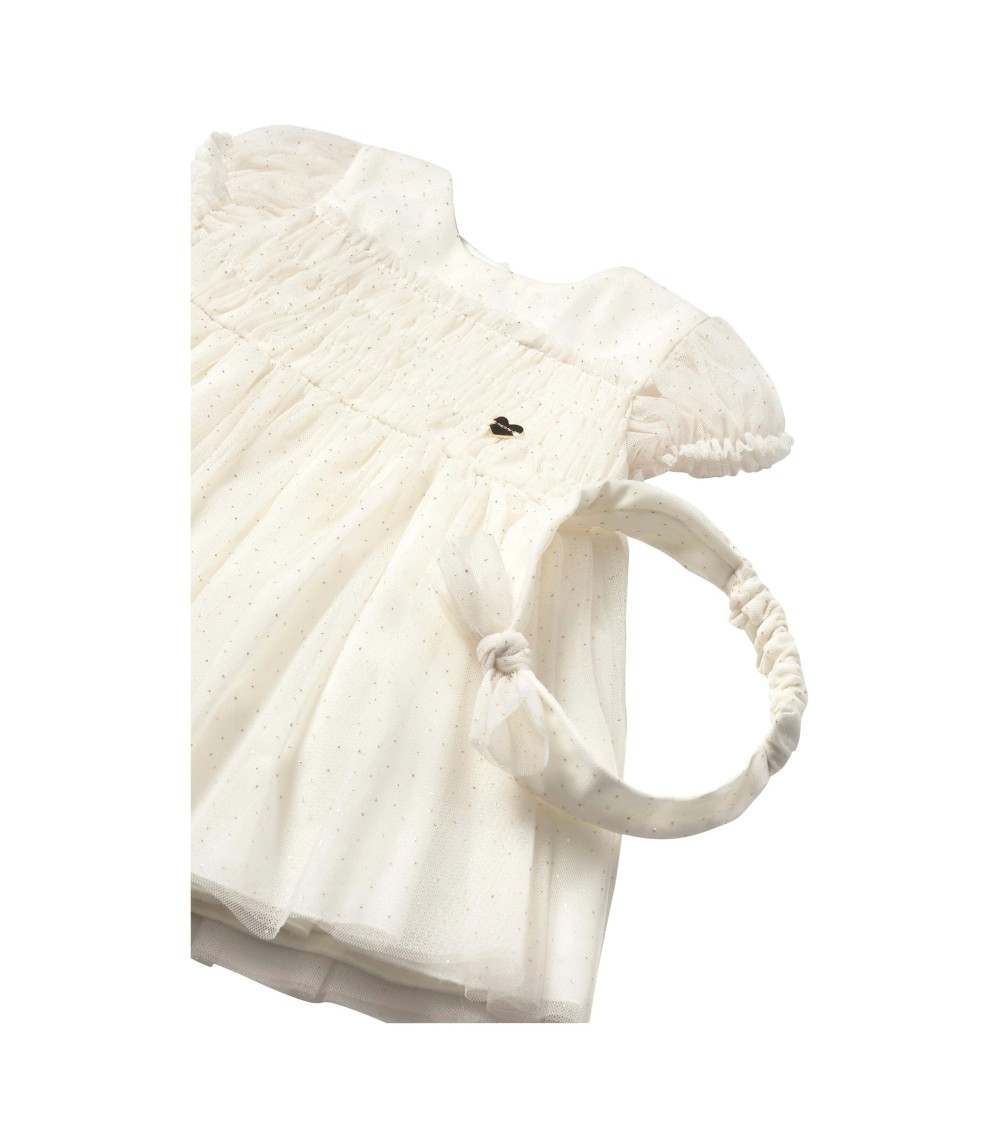 Tüllkleid kurzarm Glitzer