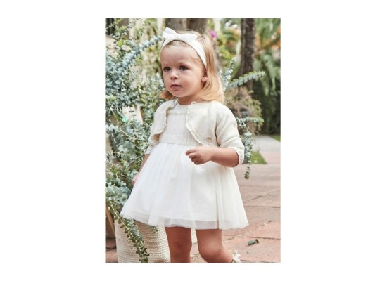 Tüllkleid kurzarm Glitzer