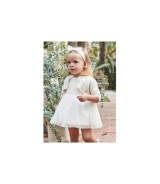 Tüllkleid kurzarm Glitzer