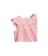 Seersucker-Kleid Flügelarm Ringel