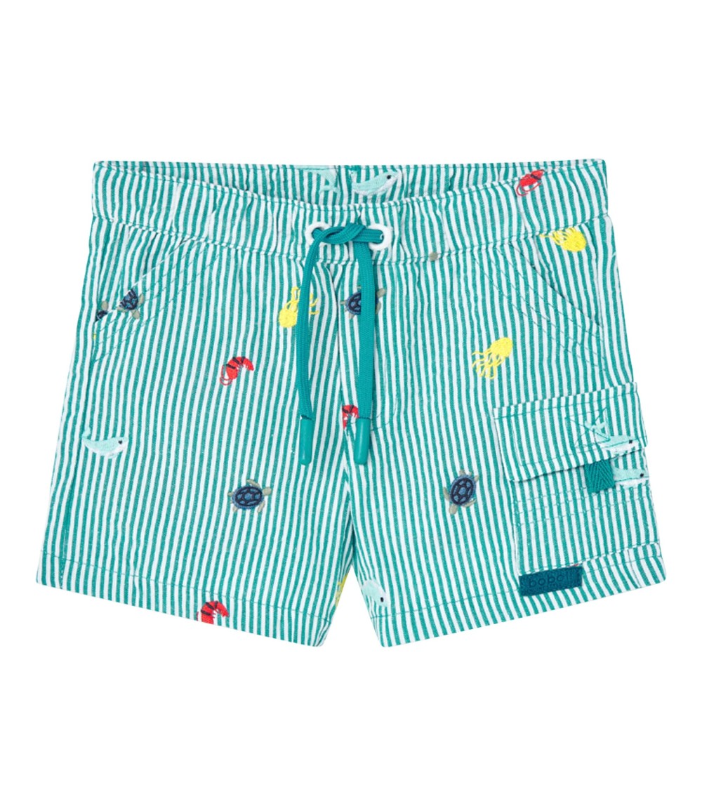 Shorts Meerestiere Streifen