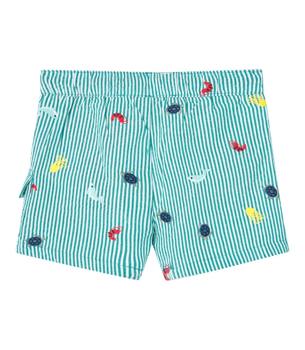 Shorts Meerestiere Streifen