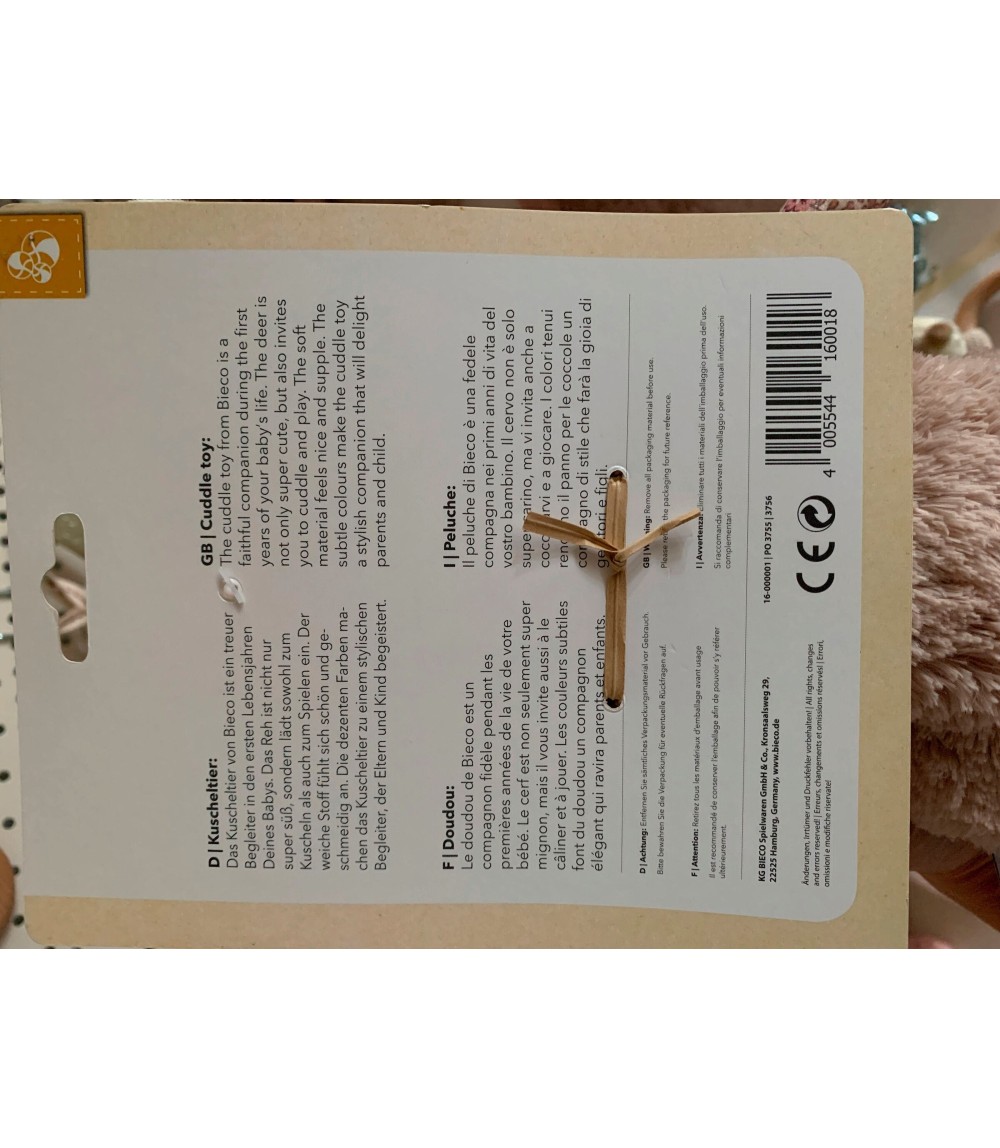 Kuscheltier Großes Reh - ab Geburt