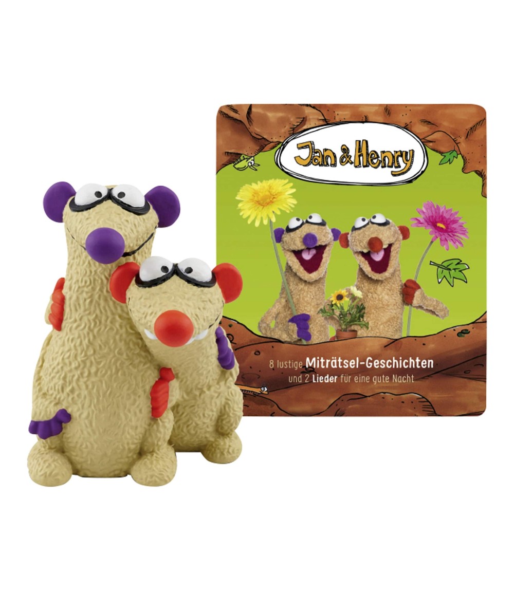 Tonie Hörfigur Jan & Henry - 8 lustige Miträtsel-Geschichten und 2 Lieder für eine gute Nacht