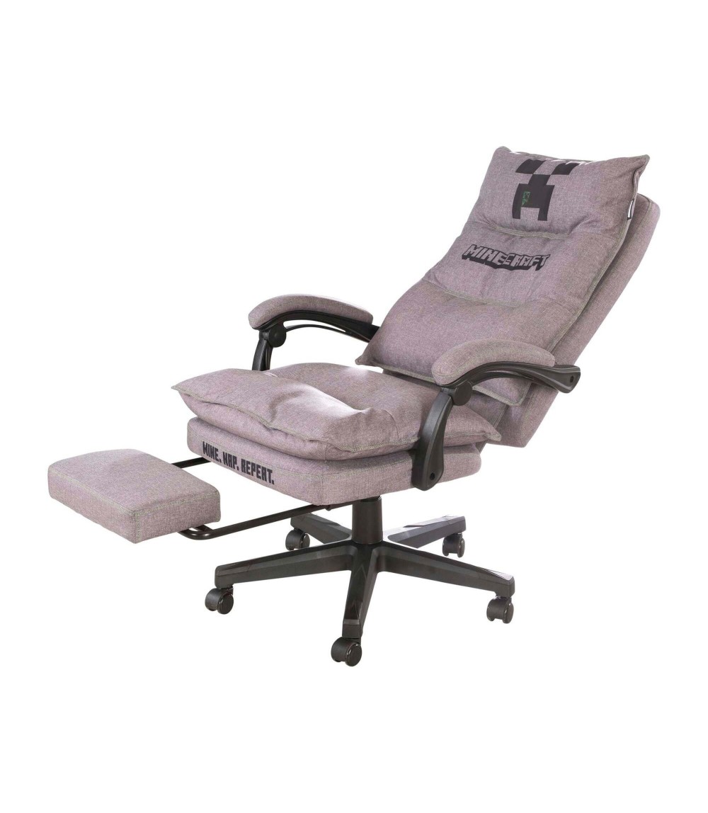 gepolsterter Gamingstuhl, stufenlos höhenverstellbar, Wippmechanik, Be