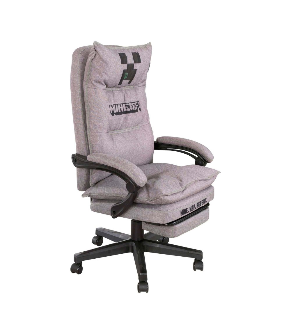 gepolsterter Gamingstuhl, stufenlos höhenverstellbar, Wippmechanik, Be