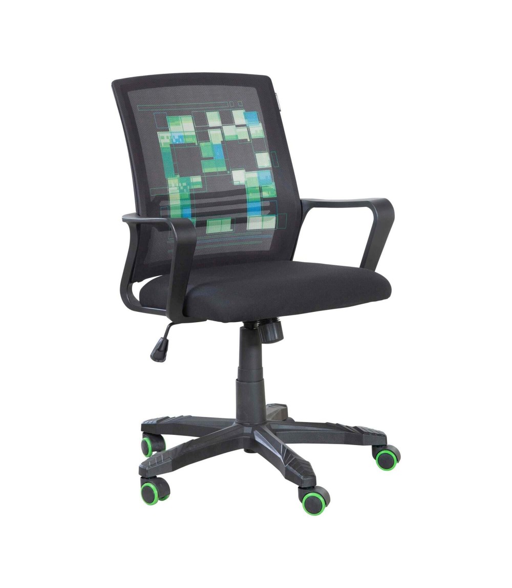 Gamingstuhl, stufenlos höhenverstellbar, Wippmechanik MINECRAFT