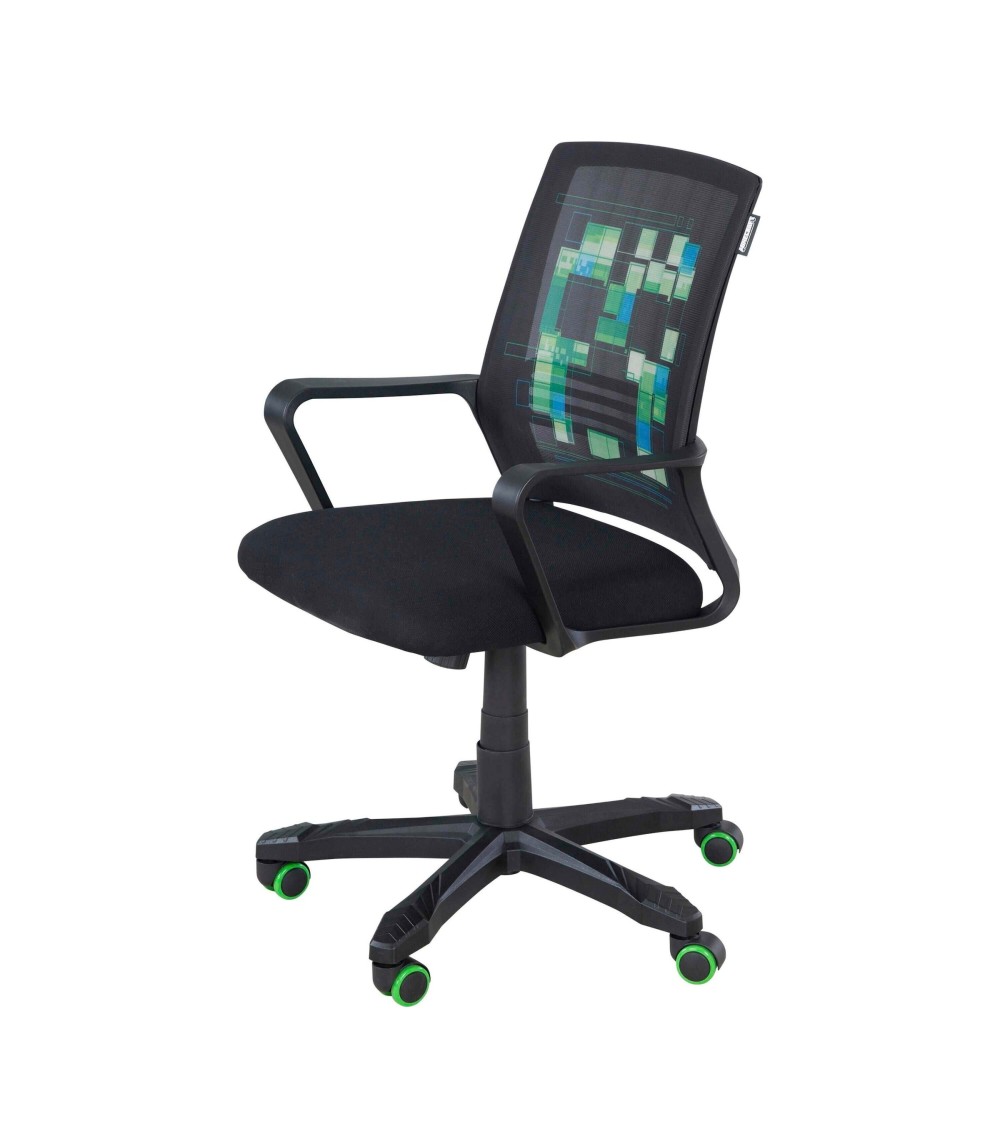 Gamingstuhl, stufenlos höhenverstellbar, Wippmechanik MINECRAFT