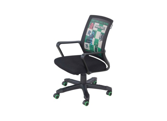 Gamingstuhl, stufenlos höhenverstellbar, Wippmechanik MINECRAFT