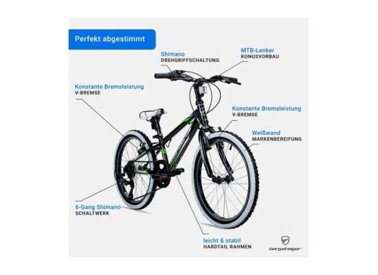 Mountainbike Kansas 20 Zoll / 24 Zoll