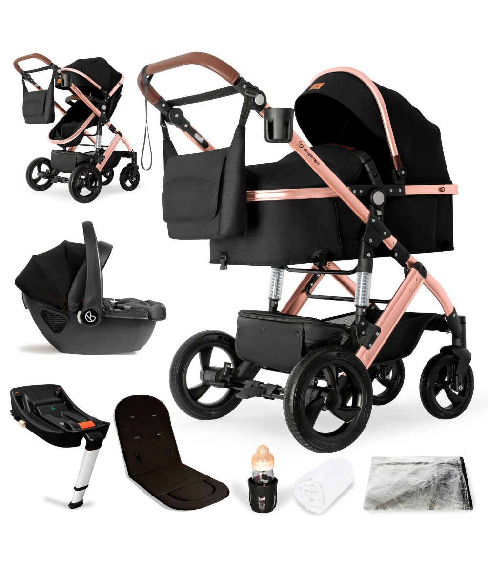 Kinderwagen Nizza + Babyschale + Isofix-Station
