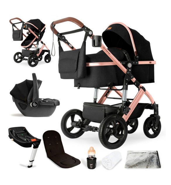 Kinderwagen Nizza + Babyschale + Isofix-Station