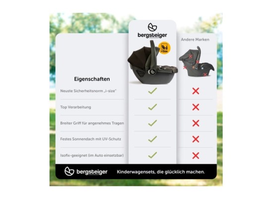 Kinderwagen Nizza + Babyschale + Isofix-Station