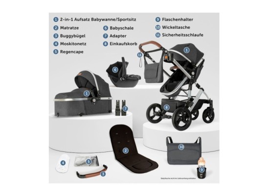 Kinderwagen Nizza + Babyschale