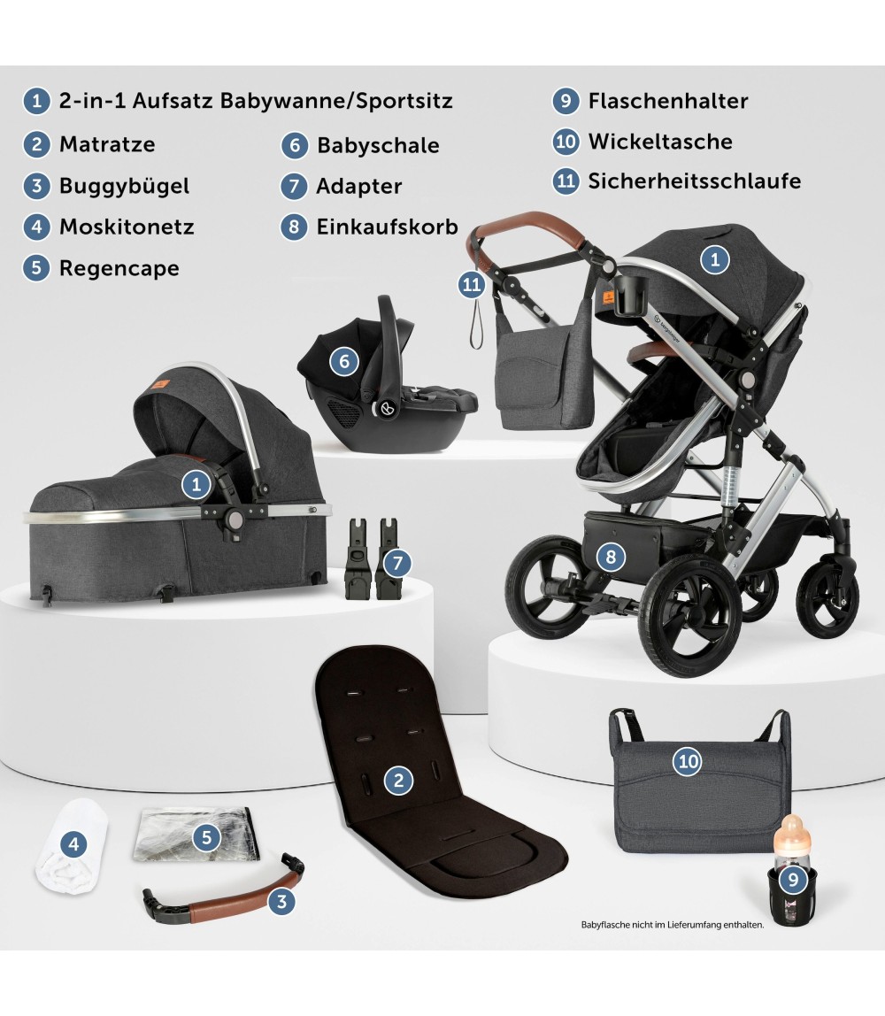 Kinderwagen Nizza + Babyschale