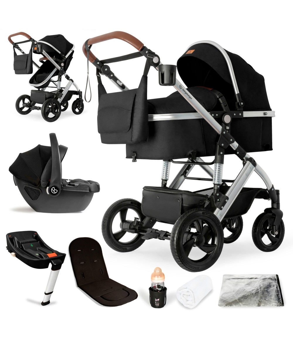 Kinderwagen Nizza + Babyschale + Isofix-Station