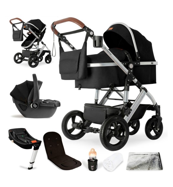 Kinderwagen Nizza + Babyschale + Isofix-Station