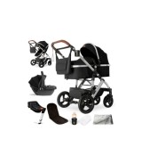 Kinderwagen Nizza + Babyschale + Isofix-Station