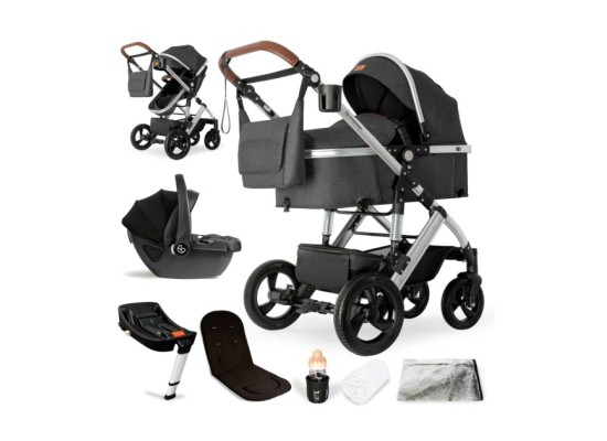 Kinderwagen Nizza + Babyschale + Isofix-Station