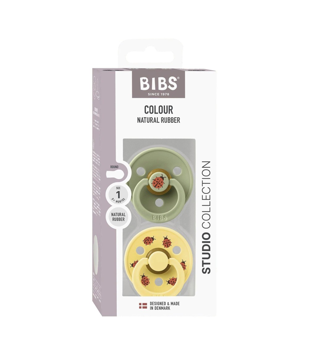 2-er Pack Studio Collection Schnuller Latex, 0-6M