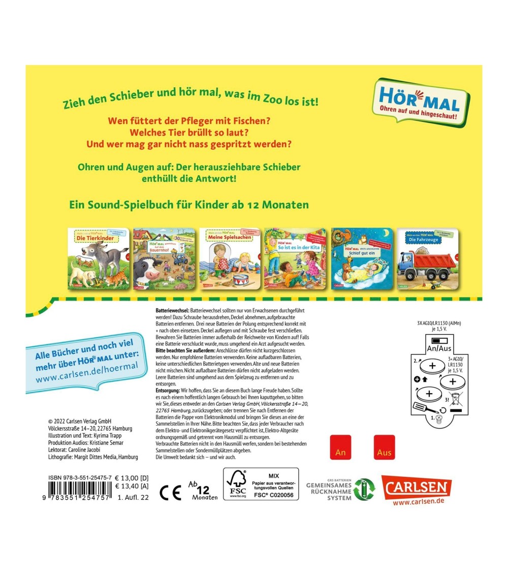 Soundbuch Mein erstes Hör mal - Im Zoo