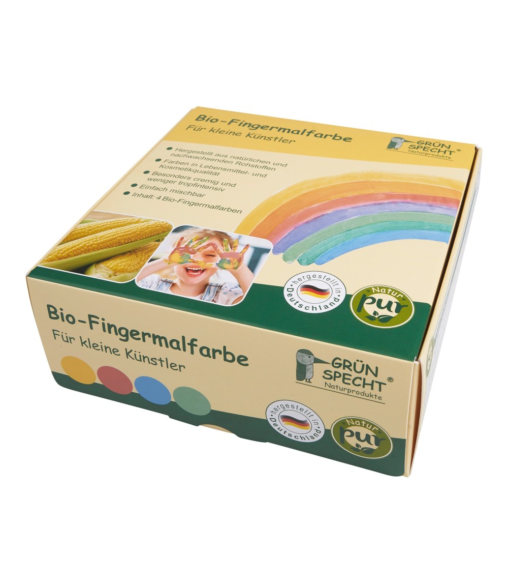 Bio-Fingermalfarbe 4 Farben