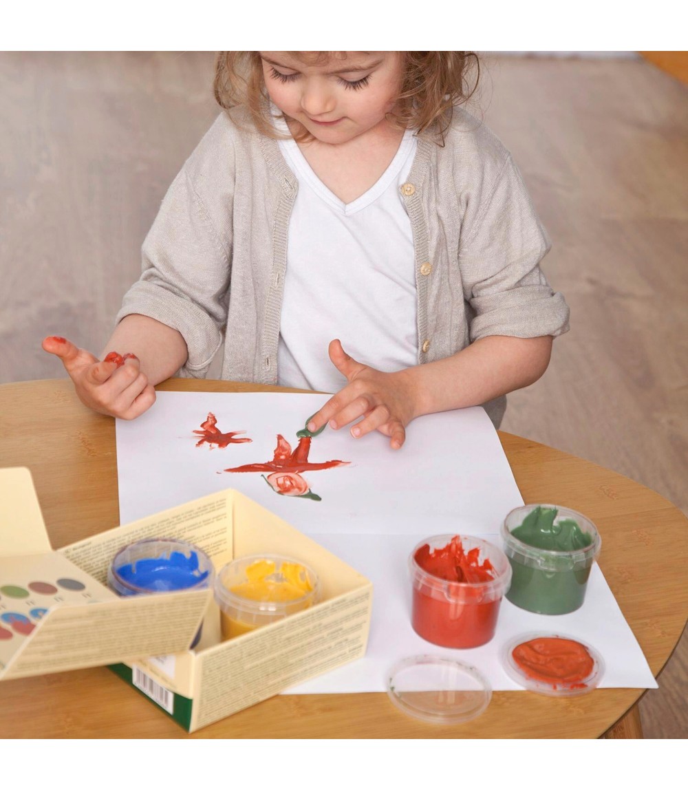 Bio-Fingermalfarbe 4 Farben