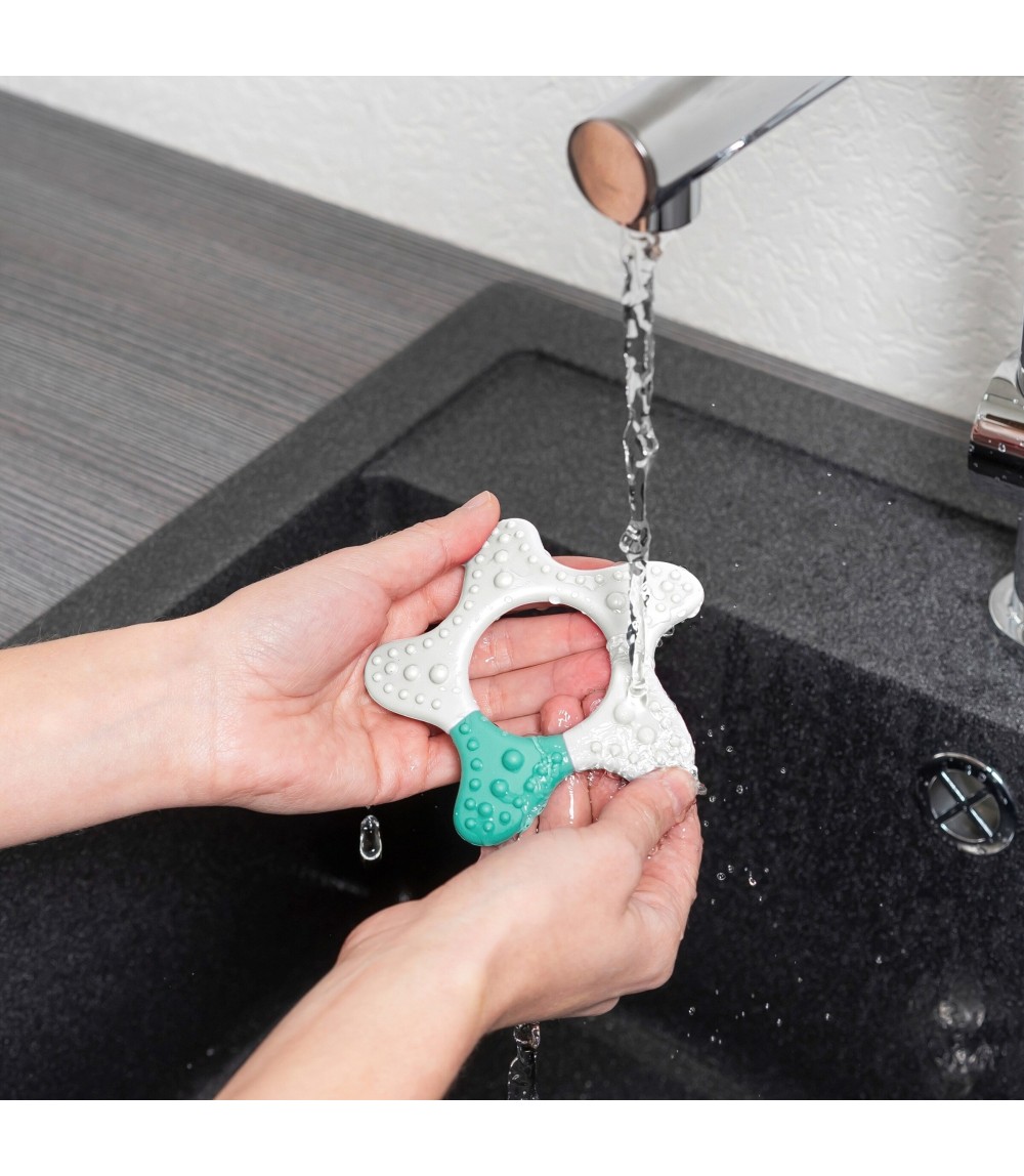 Beißring Stern aus Silikon