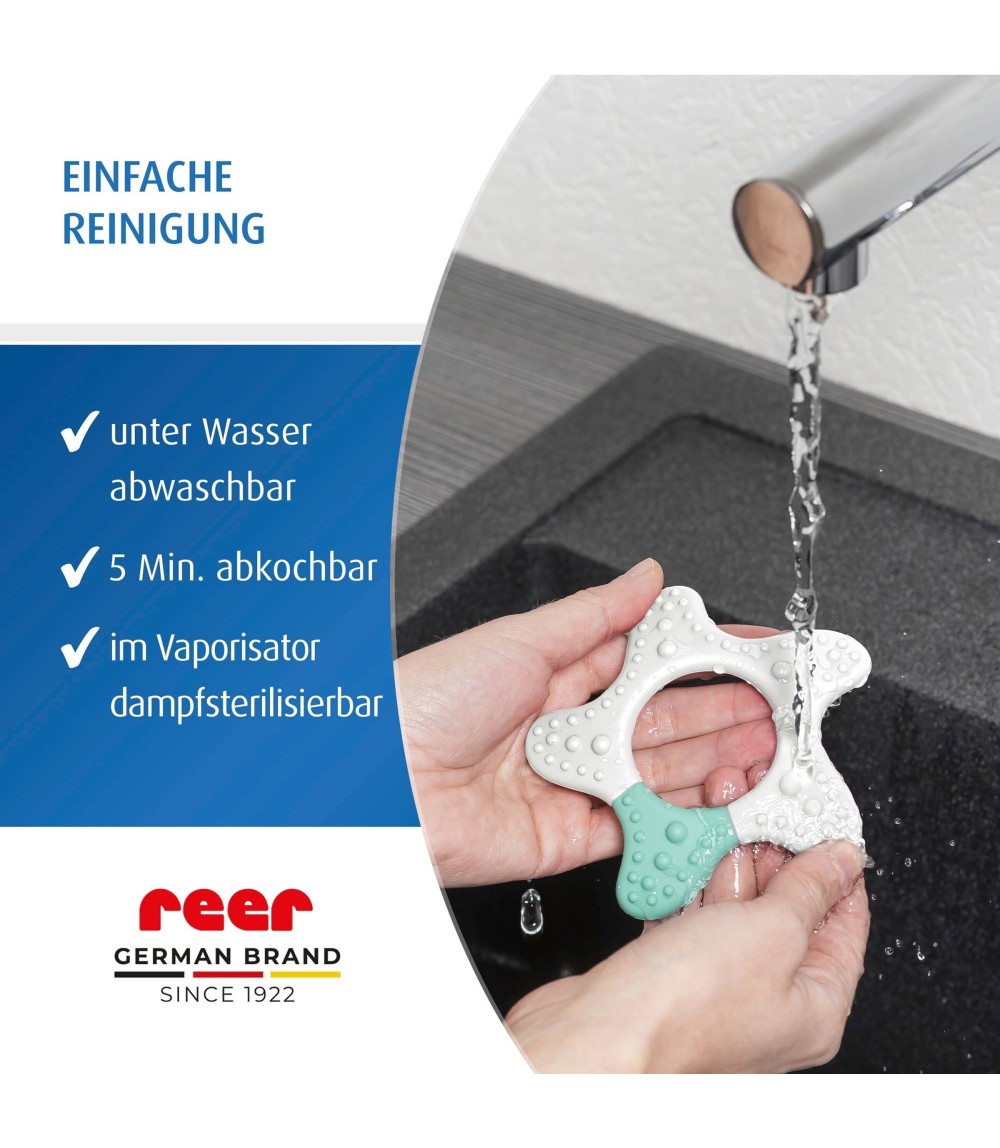 Beißring Stern aus Silikon