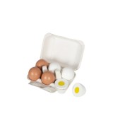 Eier aus Holz 6er-Pack